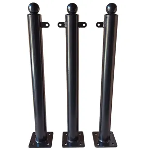 Słupek chodnikowy ozdobny | metalowy, kula, miejski, parkingowy